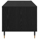 vidaXL Dohányzóasztal fiókkal Fekete tölgy 90 x 49 x 45 cm Faanyag