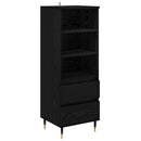 vidaXL Magasfiú fiókkal Fekete tölgy 40 x 36 x 110 cm Faanyag