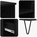vidaXL Magasfiú fiókkal Fekete tölgy 40 x 36 x 110 cm Faanyag