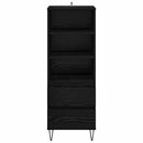 vidaXL Magasfiú fiókkal Fekete tölgy 40 x 36 x 110 cm Faanyag