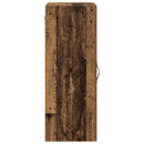 vidaXL Fali szekrény Öreg fa 34,5 x 34 x 90 cm Faanyag