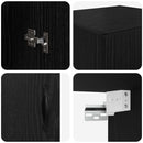 vidaXL Fali szekrény Fekete tölgy 34,5 x 34 x 90 cm Faanyag