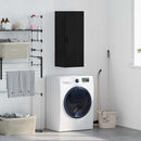 vidaXL Fali szekrény Fekete tölgy 34,5 x 34 x 90 cm Faanyag