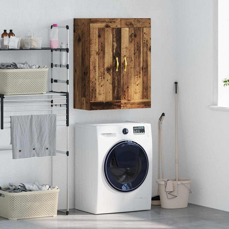 vidaXL Fali szekrény Öreg fa 69,5 x 34 x 90 cm Faanyag