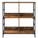 vidaXL Könyvespolc Régi fa 78.5 x 33 x 82 cm Faanyag