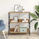 vidaXL Könyvespolc kézműves tölgy 78.5 x 33 x 82 cm Faanyag