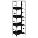 vidaXL Könyvespolc Fekete tölgy 50 x 33 x 153 cm Faanyag