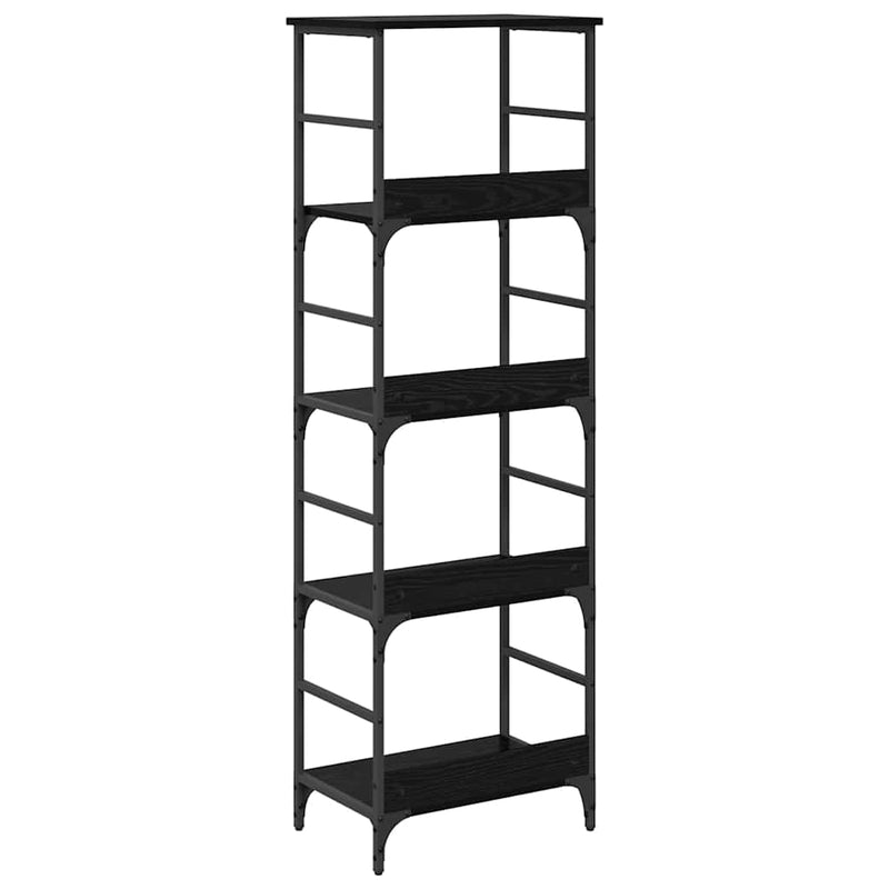 vidaXL Könyvespolc Fekete tölgy 50 x 33 x 153 cm Faanyag