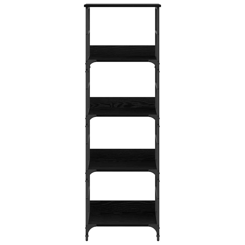 vidaXL Könyvespolc Fekete tölgy 50 x 33 x 153 cm Faanyag