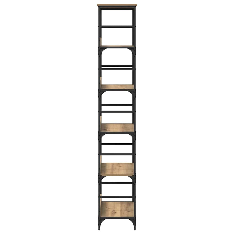 vidaXL Könyvespolc Artisan tölgy 50 x 33 x 188,5 cm Faanyag