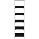 vidaXL Könyvespolc Fekete tölgy 50 x 33 x 188,5 cm Faanyag