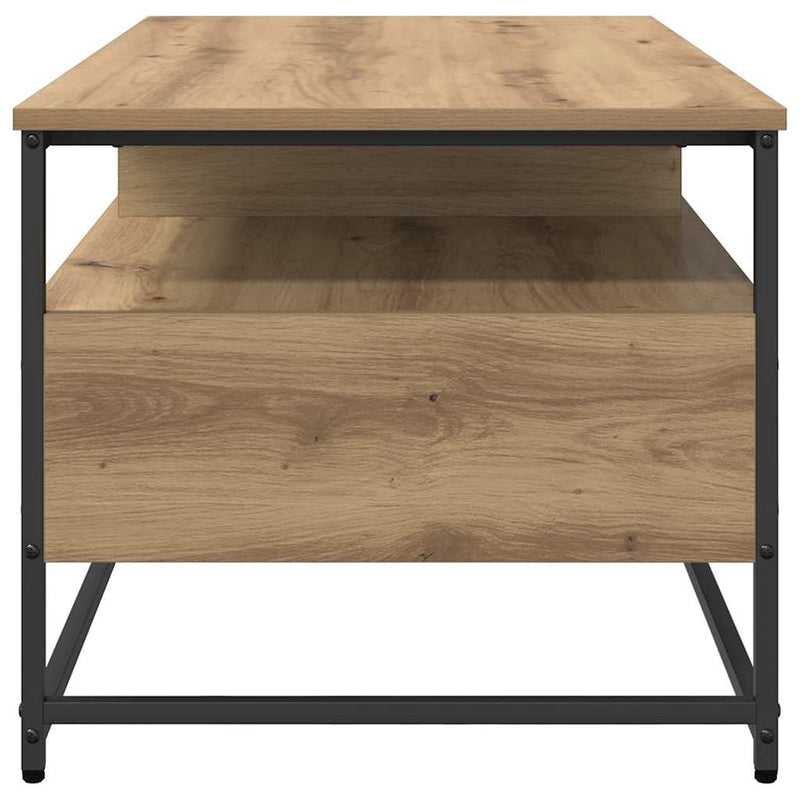 vidaXL Dohányzóasztal fiókkal Artisan tölgy 100 x 51 x 45 cm Faanyag