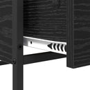 vidaXL Dohányzóasztal fiókkal Fekete tölgy 100 x 51 x 45 cm Faanyag