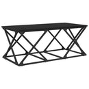 vidaXL Dohányzóasztal Fekete tölgy 100 x 49 x 40 cm Faanyag