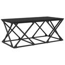 vidaXL Dohányzóasztal Fekete tölgy 100 x 49 x 40 cm Faanyag