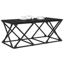 vidaXL Dohányzóasztal Fekete tölgy 100 x 49 x 40 cm Faanyag