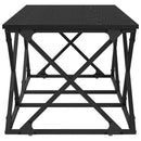 vidaXL Dohányzóasztal Fekete tölgy 100 x 49 x 40 cm Faanyag