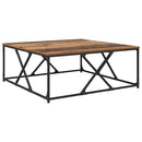 vidaXL Dohányzóasztal Öreg fa 100 x 100 x 40 cm Faanyag