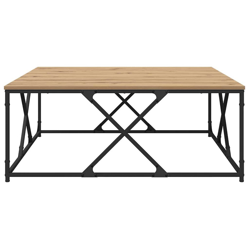 vidaXL Dohányzóasztal Artisan tölgy 100 x 100 x 40 cm Faanyag