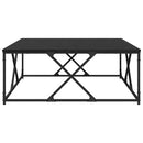 vidaXL Dohányzóasztal Fekete tölgy 100 x 100 x 40 cm Faanyag