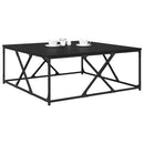 vidaXL Dohányzóasztal Fekete tölgy 100 x 100 x 40 cm Faanyag