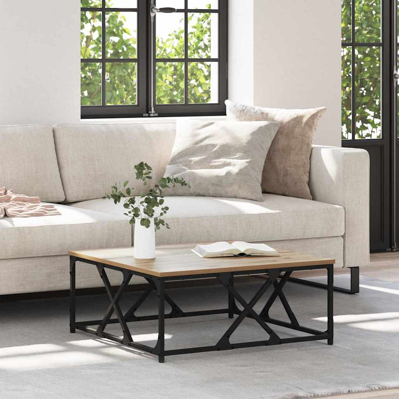 vidaXL Dohányzóasztal Artisan tölgy 70 x 70 x 30 cm Faanyag