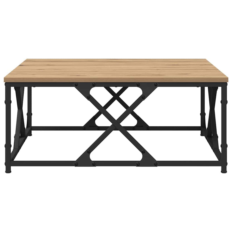 vidaXL Dohányzóasztal Artisan tölgy 70 x 70 x 30 cm Faanyag