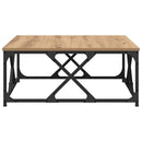 vidaXL Dohányzóasztal Artisan tölgy 70 x 70 x 30 cm Faanyag