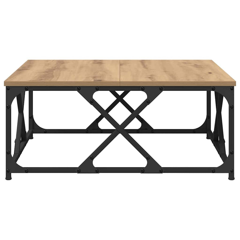 vidaXL Dohányzóasztal Artisan tölgy 70 x 70 x 30 cm Faanyag