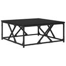 vidaXL Dohányzóasztal Fekete tölgy 70 x 70 x 30 cm Faanyag