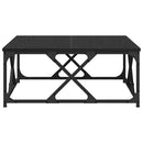 vidaXL Dohányzóasztal Fekete tölgy 70 x 70 x 30 cm Faanyag
