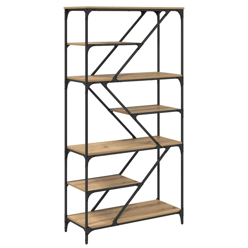 vidaXL Könyvespolc Artisan tölgy 91 x 36 x 176 cm Faanyag