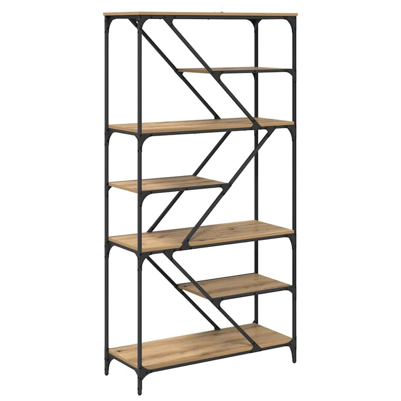 vidaXL Könyvespolc Artisan tölgy 91 x 36 x 176 cm Faanyag