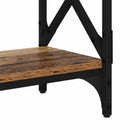 vidaXL Konzolasztal Öreg fa 100 x 28 x 80,5 cm Faanyag