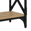vidaXL Konzolasztal Artisan tölgy 100 x 28 x 80,5 cm Szerelt Fa