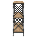 vidaXL Konzolasztal Artisan tölgy 100 x 28 x 80,5 cm Faanyag