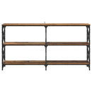 vidaXL Konzolasztal Öreg fa 156 x 28 x 80,5 cm Faanyag