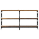 vidaXL Konzolasztal Öreg fa 156 x 28 x 80,5 cm Faanyag