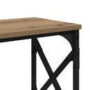 vidaXL Konzolasztal Artisan tölgy 156 x 28 x 80,5 cm Szerelt Fa