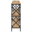 vidaXL Konzolasztal Artisan tölgy 156 x 28 x 80,5 cm Faanyag