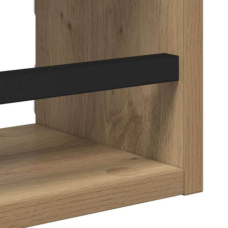 vidaXL Fali polc készlet 3 pcs Artisan tölgy 40x16x14cm Faanyag