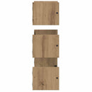 vidaXL Fali polc készlet 3 db Artisan tölgy 40x16x14cm Szerelt Fa
