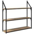 vidaXL Falpolc polcokkal Artisan tölgy 80 x 21 x 78,5 cm Faanyag