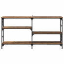 vidaXL Konzolasztal polcokkal Öreg fa 150 x 29 x 76,5 cm Faanyag