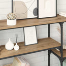 vidaXL Konzolasztal polcokkal Artisan tölgy 150 x 29 x 76,5 cm Faanyag