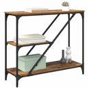 vidaXL Konzolasztal Öreg fa 88,5 x 30 x 75 cm Faanyag