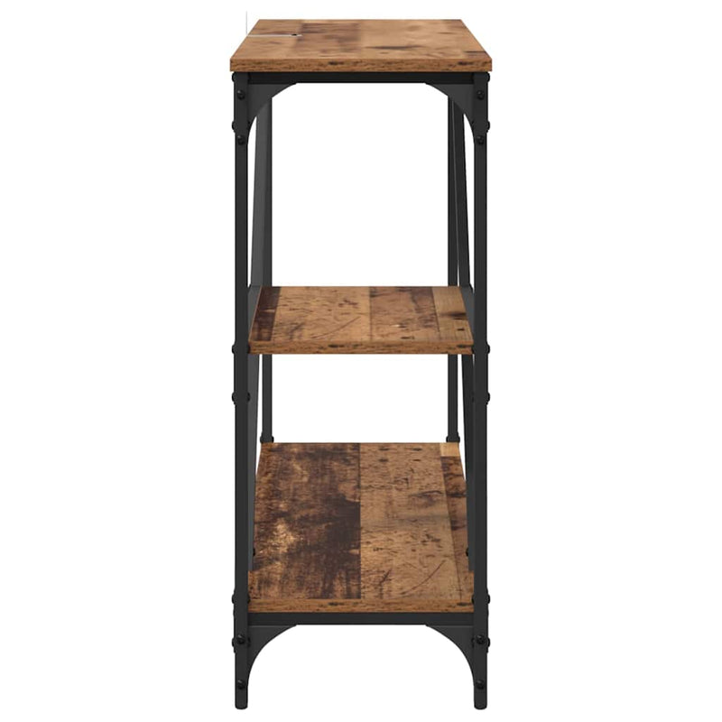 vidaXL Konzolasztal Öreg fa 88,5 x 30 x 75 cm Faanyag