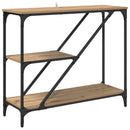 vidaXL Konzolasztal Artisan tölgy 88,5 x 30 x 75 cm Faanyag