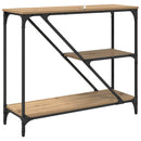 vidaXL Konzolasztal Artisan tölgy 88,5 x 30 x 75 cm Faanyag