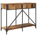 vidaXL Konzolasztal fiókkal Öreg fa 100 x 39 x 78,5 cm Faanyag